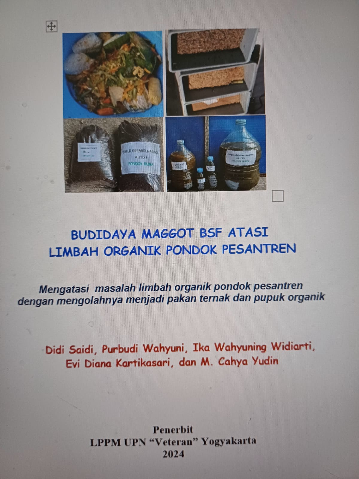 Cover Buku Budidaya Maggot BSF Atasi Limbah Organik Pondok Pesantren